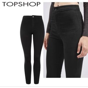 Black Topshop Joni Jeans